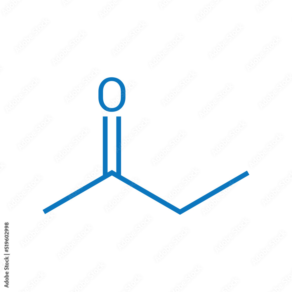 chemical structure of Butanone (C4H8O) chemical structure of Butanone (C4H8O)
