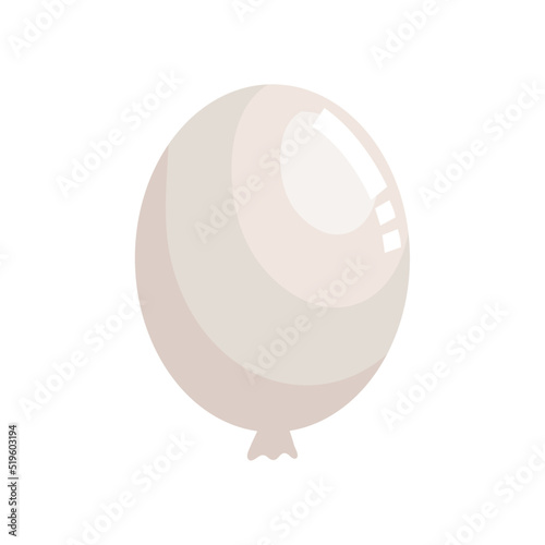 white balloon helium floating