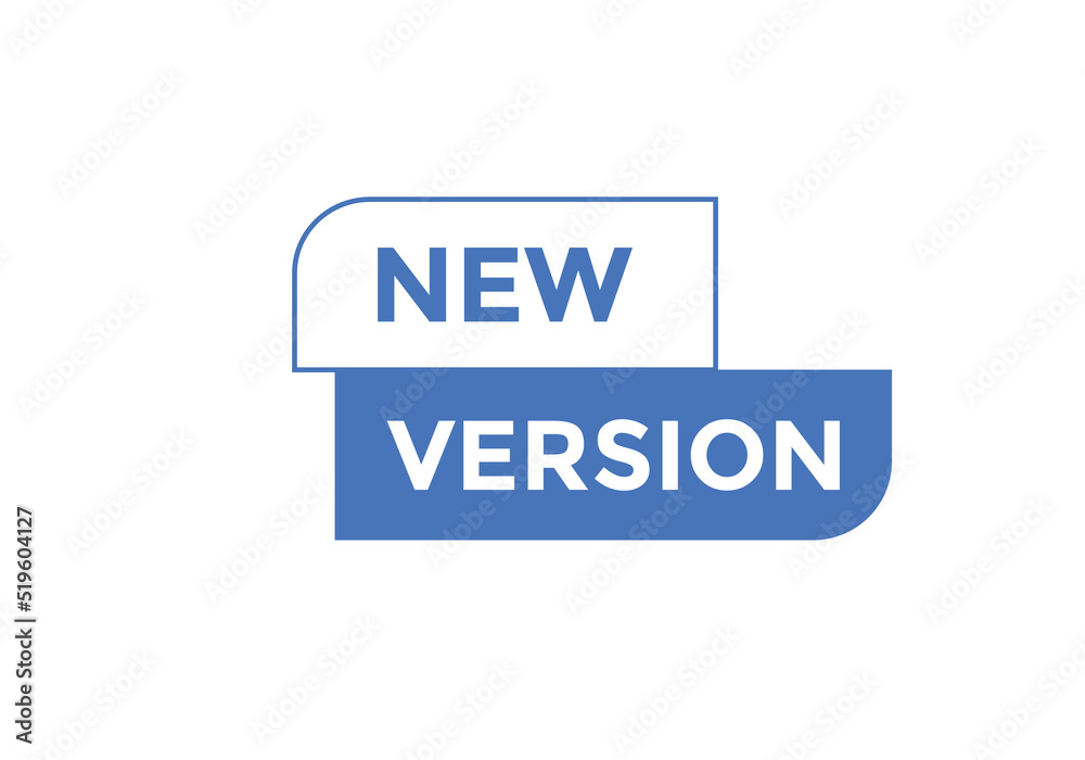 New version Colorful label sign template. New version symbol web banner
New version Colorful label sign template. New version symbol web banner