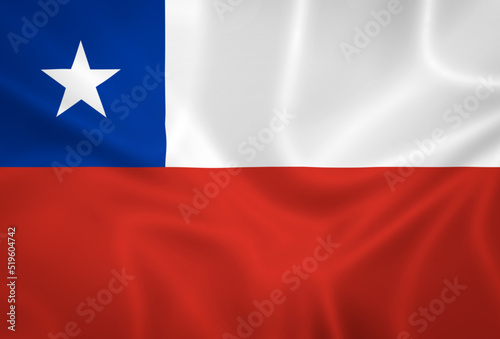 Free Download Illustration waving state flag of Chile - GFXLoad