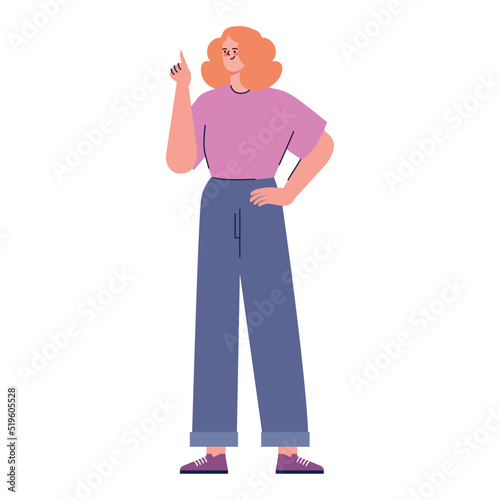 redhead woman avatar character