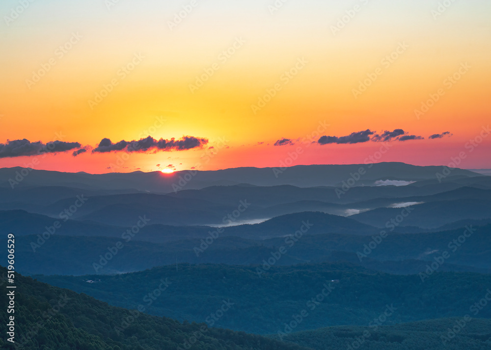Fototapeta premium North Carolina Blue Ridge Dawn