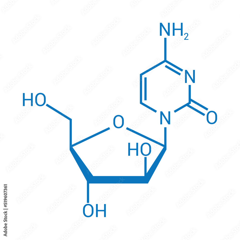 chemical structure of Cytarabine (C9H13N3O5) chemical structure of Cytarabine (C9H13N3O5)