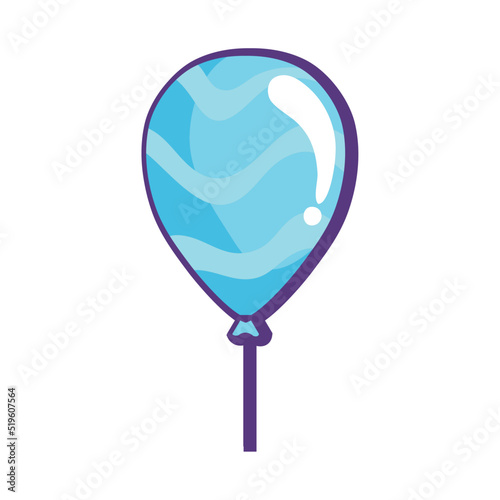 blue balloon helium floating