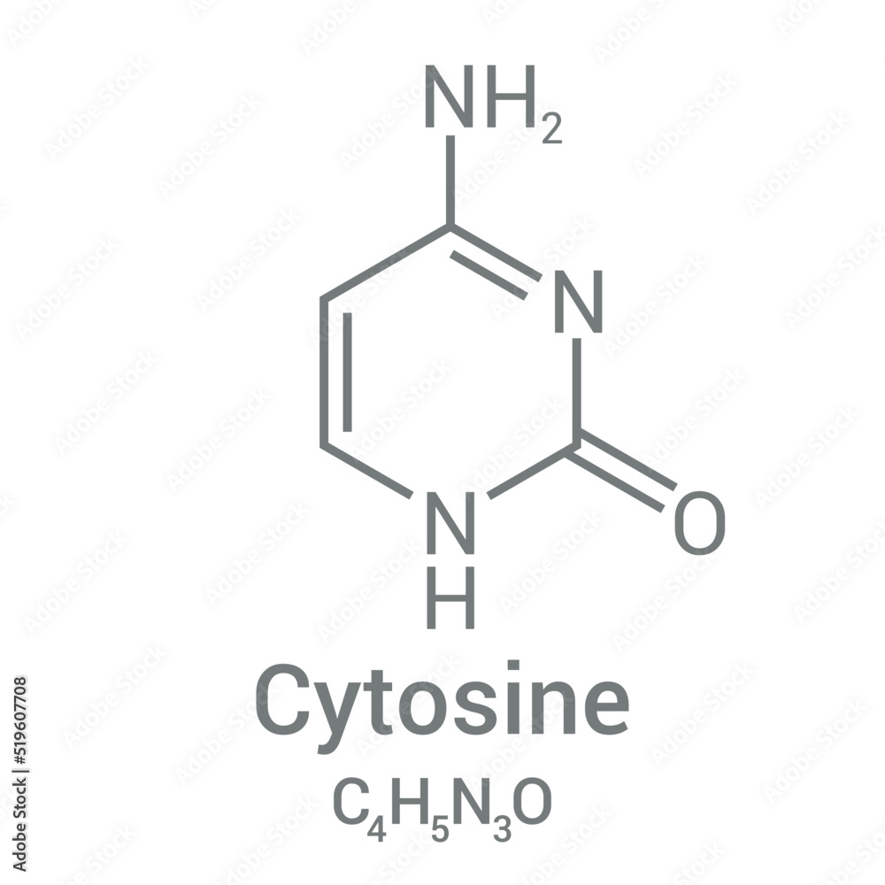 chemical structure of Cytosine (C4H5N3O) chemical structure of Cytosine (C4H5N3O)