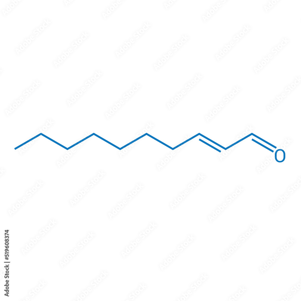 chemical structure of 2-Decenal (C10H18O) chemical structure of 2-Decenal (C10H18O)