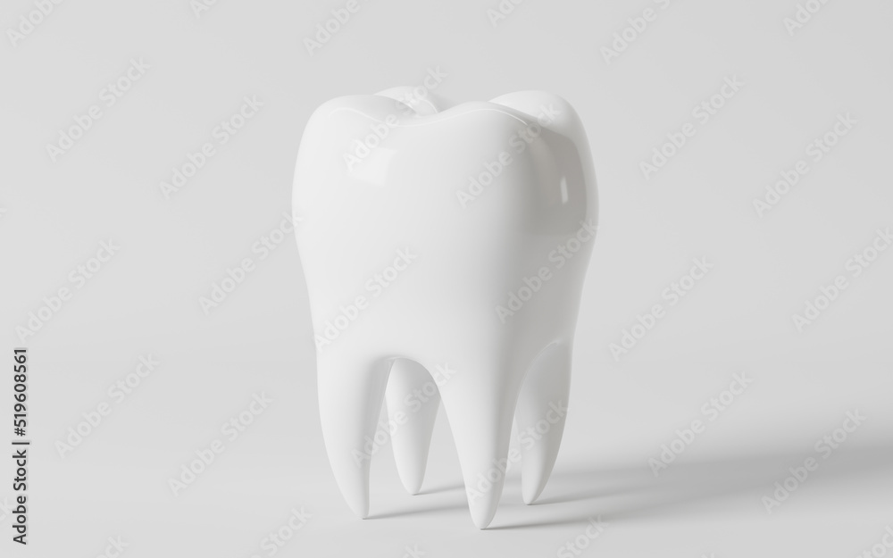 Whitening tooth and tooth health in the white background, 3d rendering. Whitening tooth and tooth health in the white background, 3d rendering.
