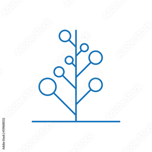 tree diagram decision tree icon. vector illustration isolated on white background. photo