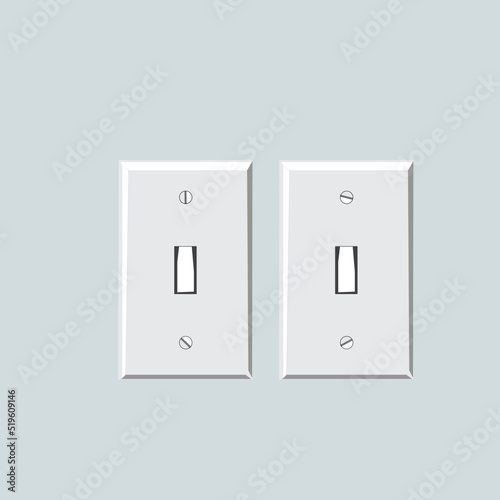 Light switches household equipment stock illustration