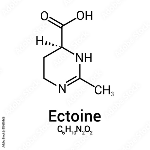 chemical structure of Ectoine (C6H10N2O2)