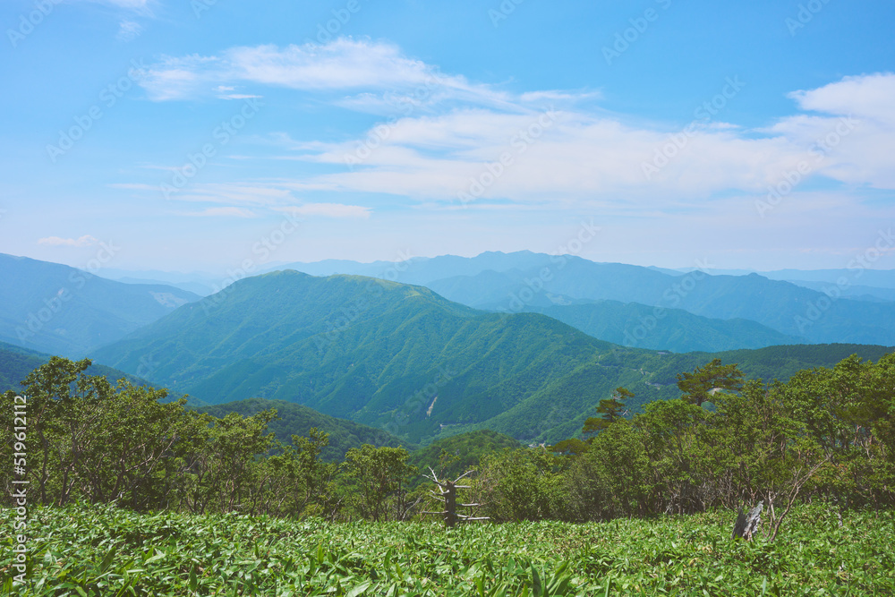 徳島県　剣山からの眺望