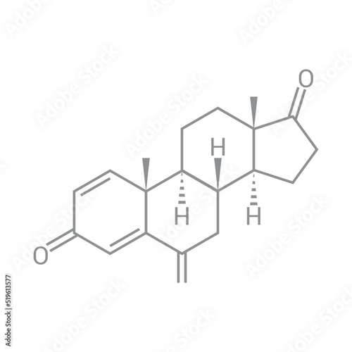 chemical structure of Exemestane (C20H24O2) photo