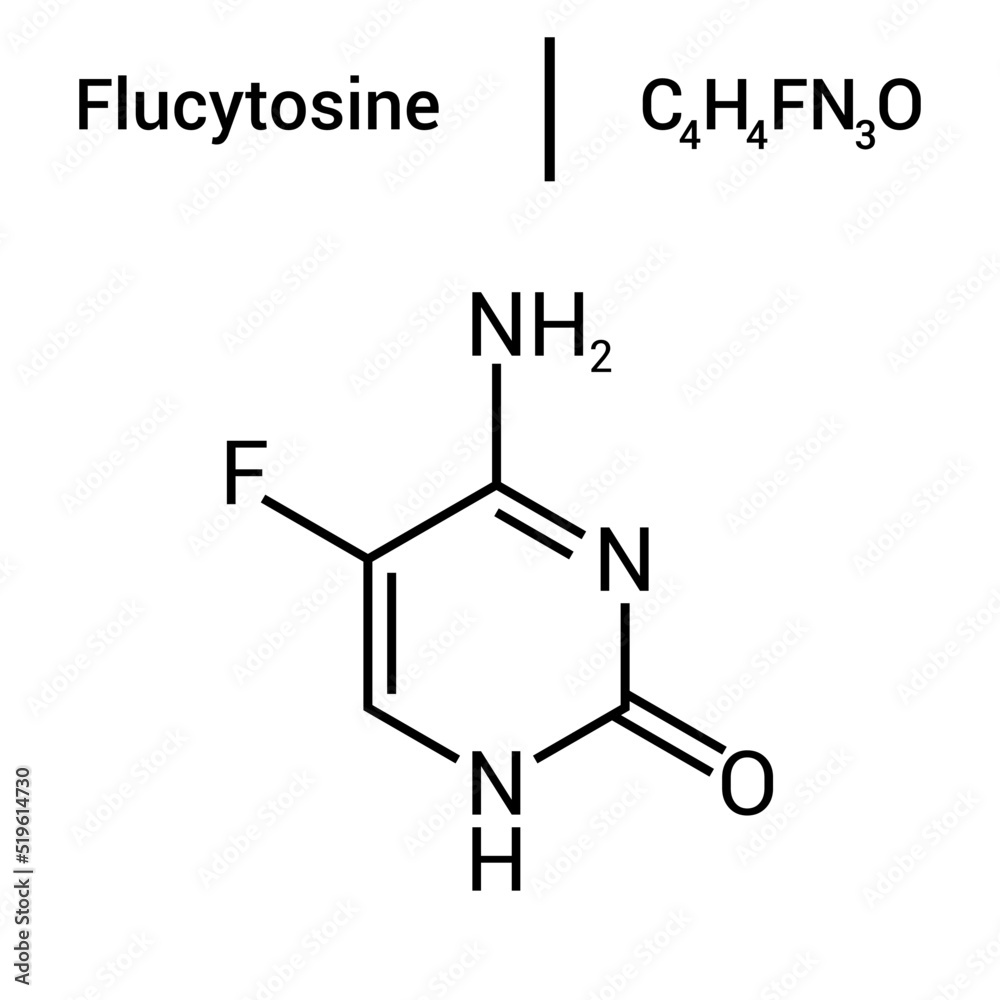 chemical structure of Flucytosine (C4H4FN3O) chemical structure of Flucytosine (C4H4FN3O)