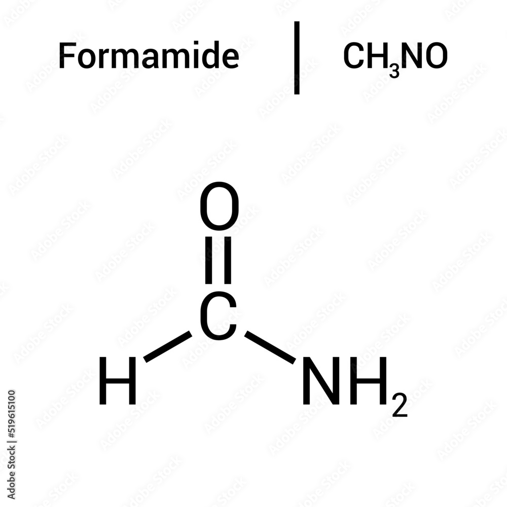 chemical structure of Formamide (CH3NO) chemical structure of Formamide (CH3NO)