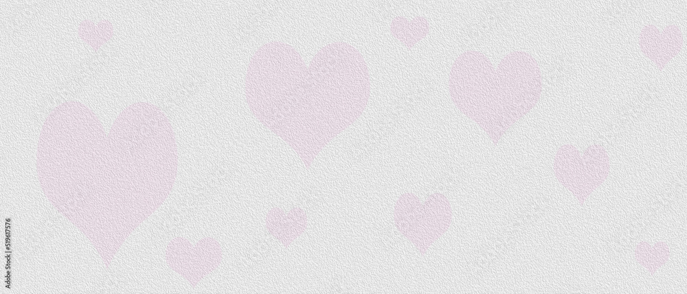 pink abstract illustration background with heart shapes