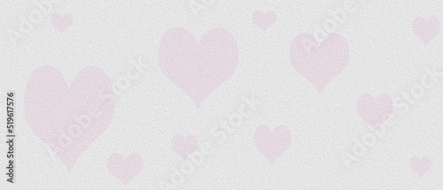 pink abstract illustration background with heart shapes