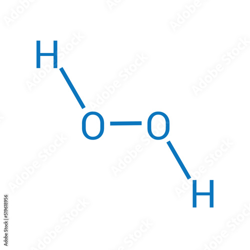 chemical structure of hydrogen peroxide (C2H2) photo