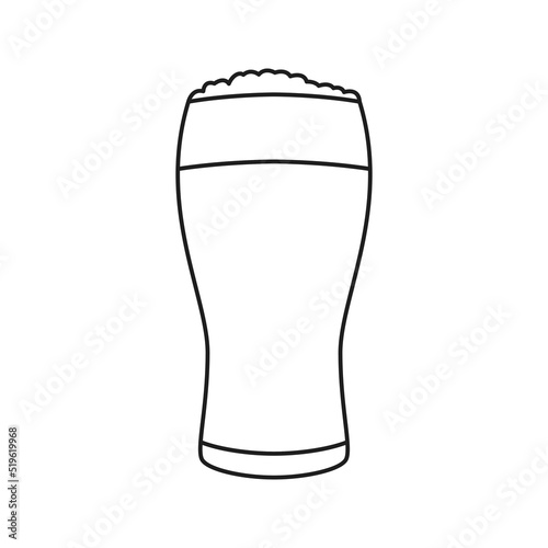 Beer isolated on white background. Vector illustration