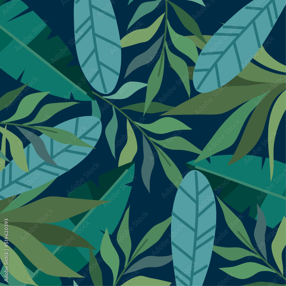 Fototapeta premium leafs plants foliage pattern