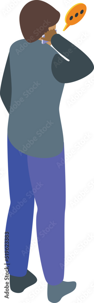 Marketing work icon isometric vector. Business customer. Service feedback Marketing work icon isometric vector. Business customer. Service feedback