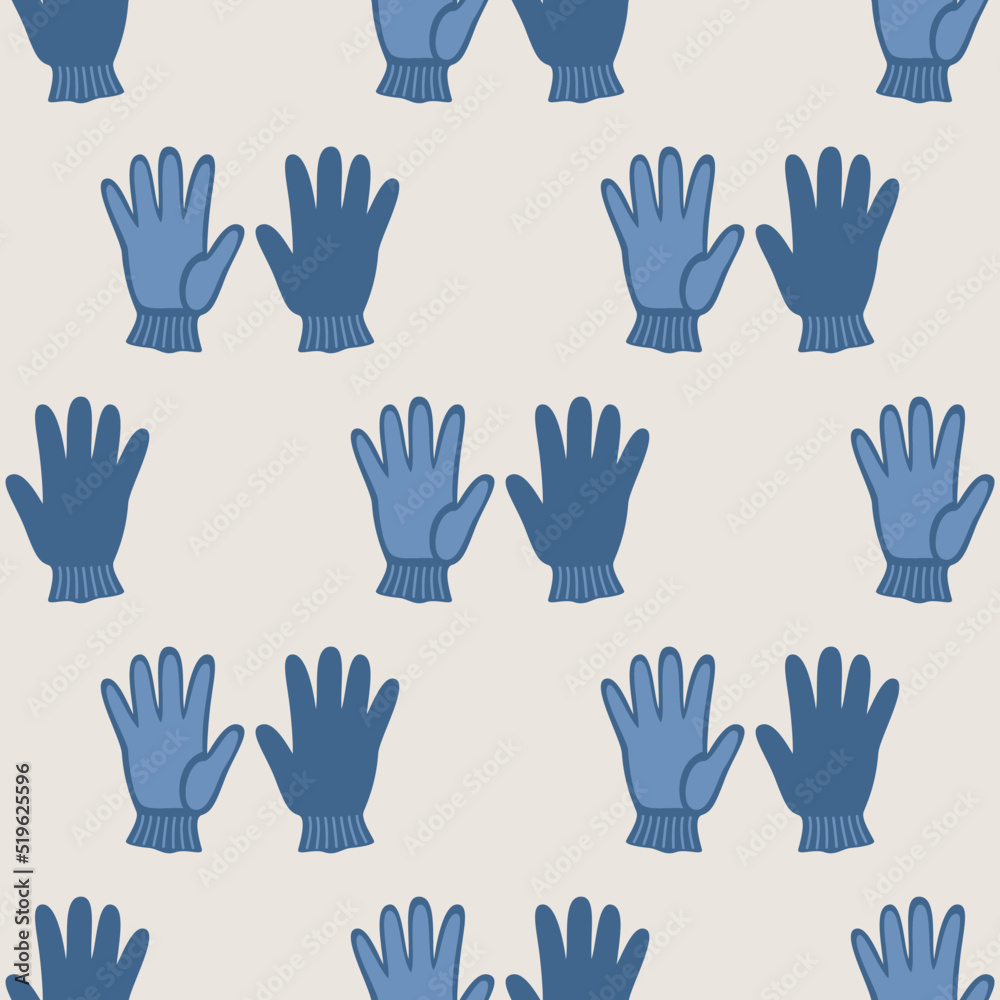 Seamless vector gloves pattern. Stylish glove fashion garment background for fabric, textile, cover etc. Seamless vector gloves pattern. Stylish glove fashion garment background for fabric, textile, cover etc.