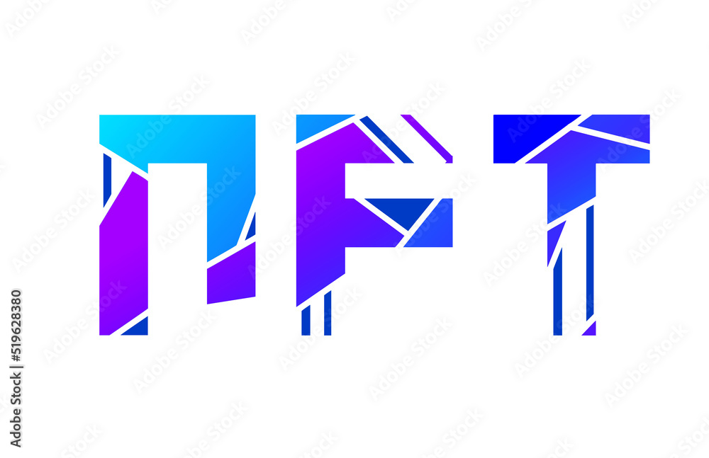 NFT HD in Purple , Blue, and Teal white NFT HD in Purple , Blue, and Teal white