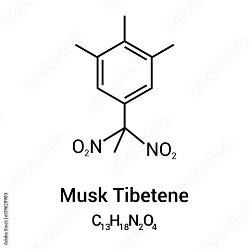 chemical structure of musk tibetene (C13H18N2O4)
