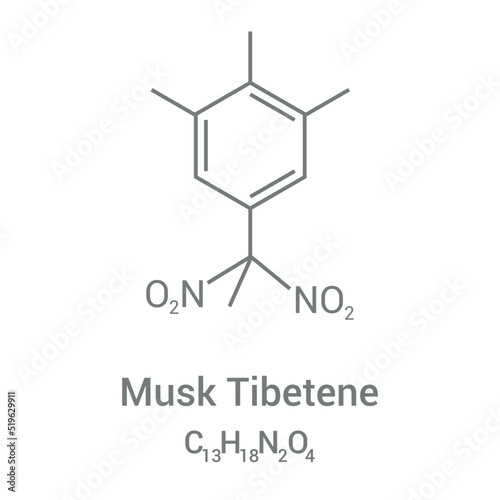 chemical structure of musk tibetene (C13H18N2O4)