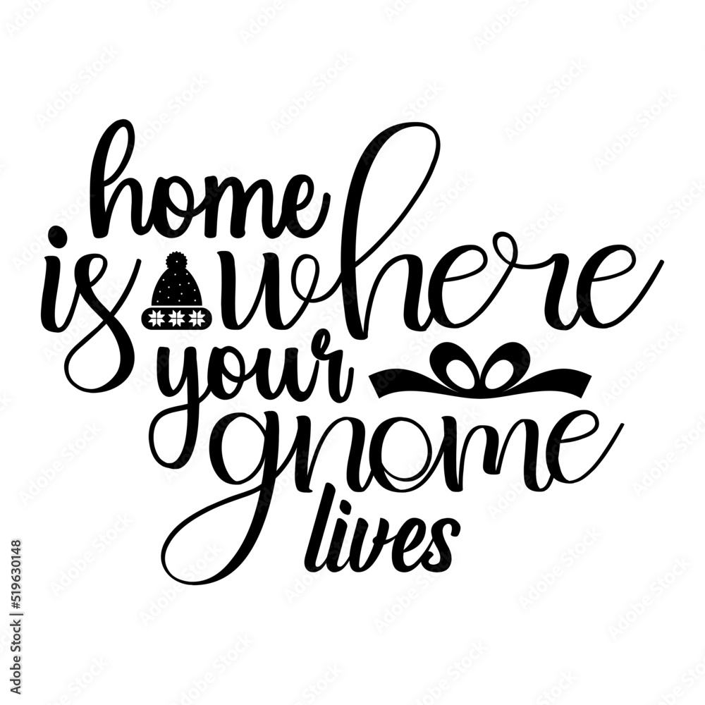 Home is where your gnome lives svg