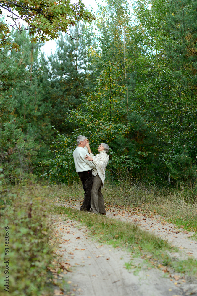 Old couple at park Old couple at park