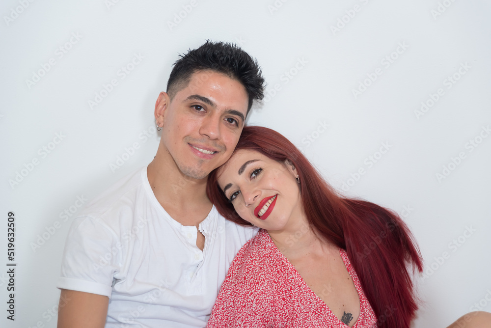 couple in love, young latin man, redhead woman, funny, smiles
couple in love, young latin man, redhead woman, funny, smiles