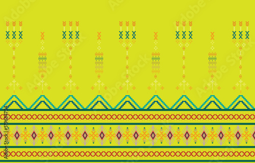 Geometric ethnic oriental pattern traditional Design for clothing, abstract geometric and tribal patterns, usage design local fabric patterns, Design inspired by indigenous tribes 