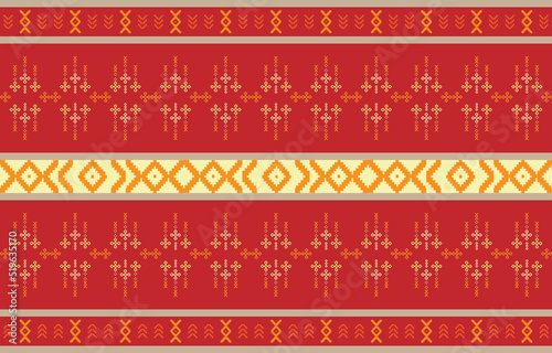 Geometric ethnic oriental pattern traditional Design for clothing, abstract geometric and tribal patterns, usage design local fabric patterns, Design inspired by indigenous tribes 