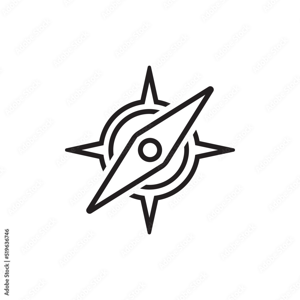 compass icon vector