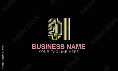 OI initials monogram letter text alphabet logo design