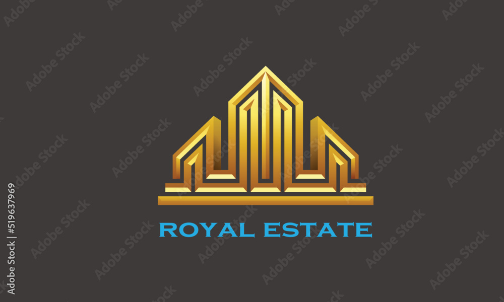 Fototapeta premium abstract golden pyramid