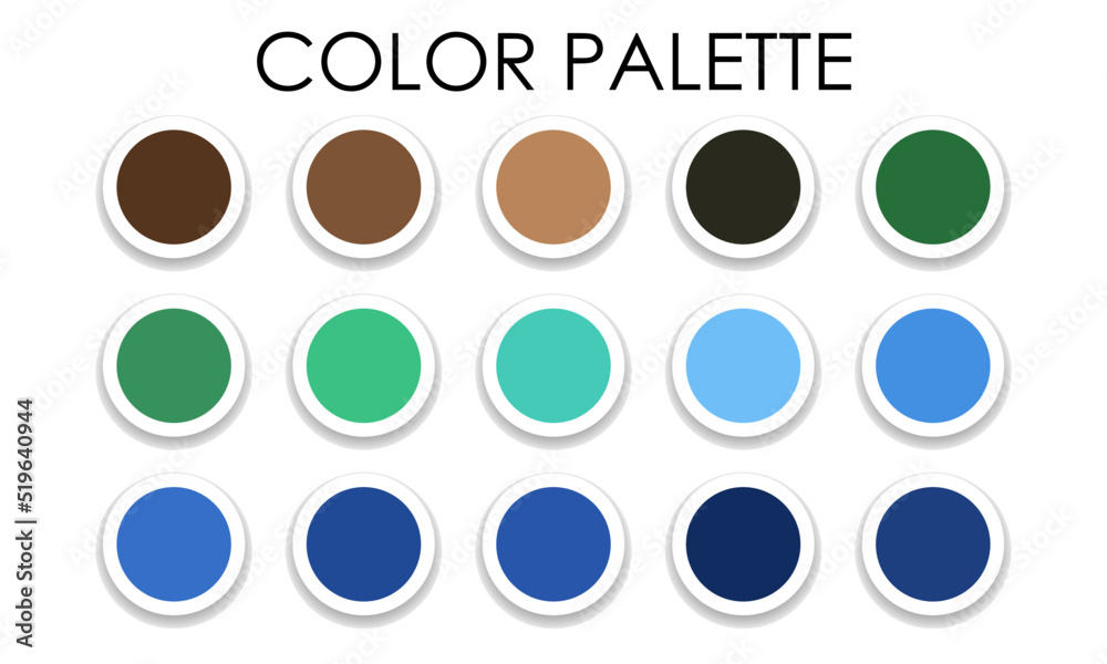 Color combinations. Color palette. Graphic resources. Vector