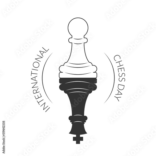 Abstract World Chess Day Holiday Background Vector Design Style Template For Invitation Greeting Card Poster Banner