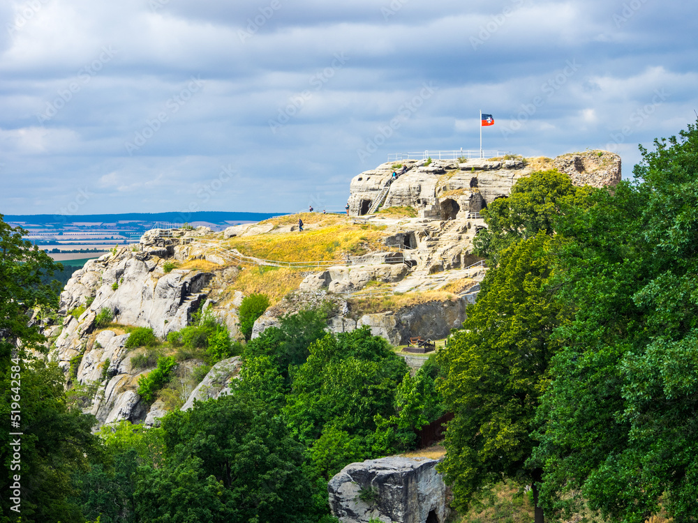Fototapeta premium Burg und Festung Regenstein im Harz Blankenburg
