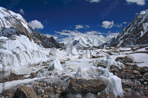 Concordia seen from the foothills of K2 in the Karakoram mountain range of Pakistan photo