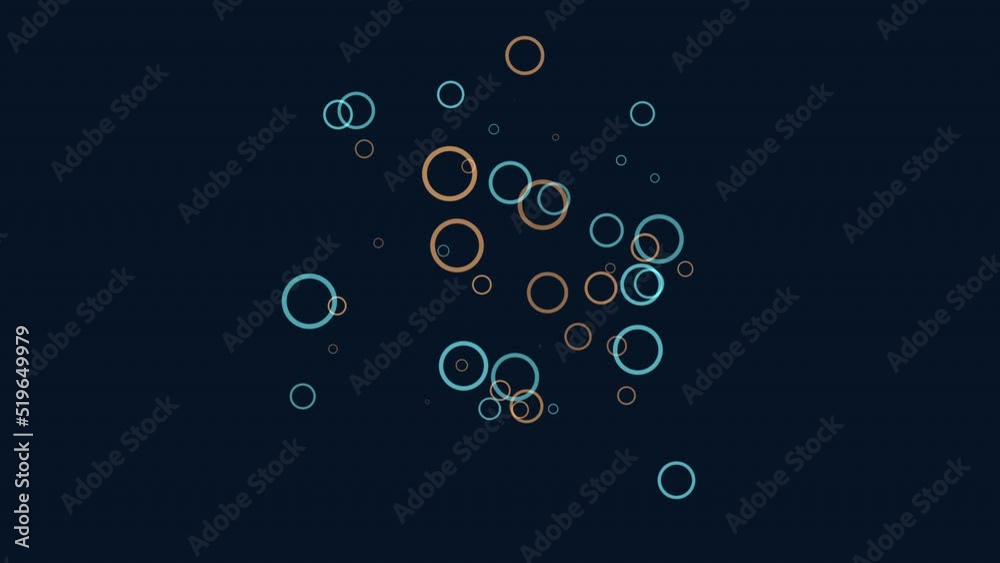 Fly abstract rainbow confetti and rings in dark space, motion abstract holidays, futuristic and winter style background Fly abstract rainbow confetti and rings in dark space, motion abstract holidays, futuristic and winter style background
