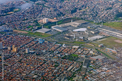 Aerial View of Sao Paulo Downton near Congonhas Airport. It is an alpha global city and the most populous city in Brazil and world's 12th largest city proper by population. May, 2018