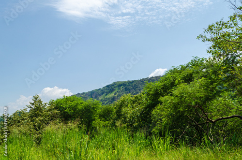 Paisaje verde en Huilotan rumbo a san Cristobal de la Barranca Jalisco © MoveOn