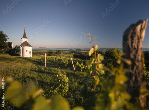 Nice old white chapel with ...
