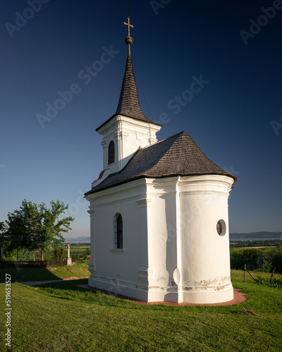 Nice old white chapel with ...