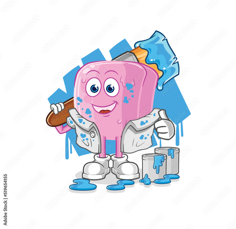 nail painter illustration. character vector nail painter illustration. character vector
