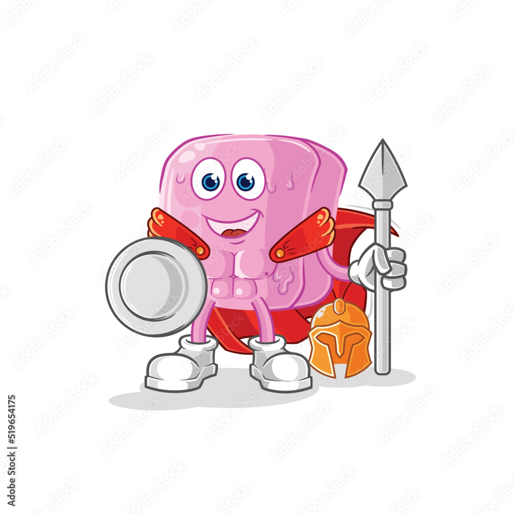 nail spartan character. cartoon mascot vector nail spartan character. cartoon mascot vector
