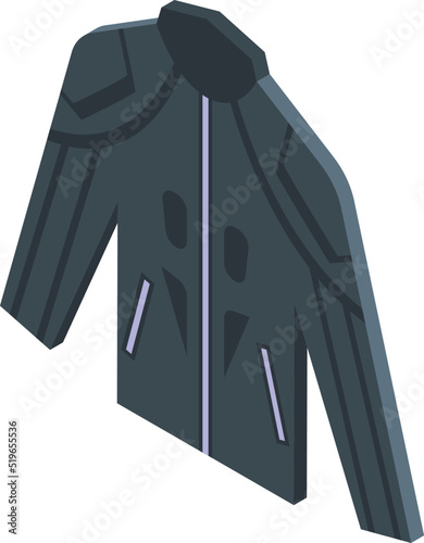 Leather jacket icon isometric vector. Bike equipment. Moto rider