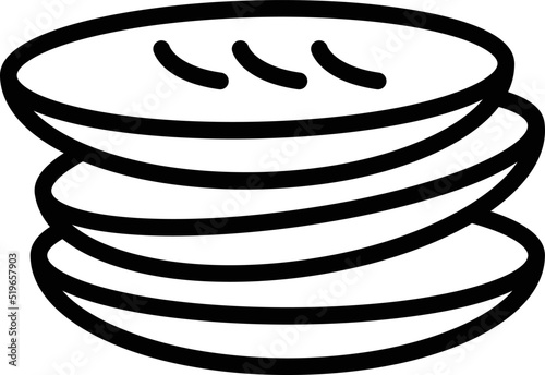 Bedouin food icon outline vector. Arab desert. Arabic caravan