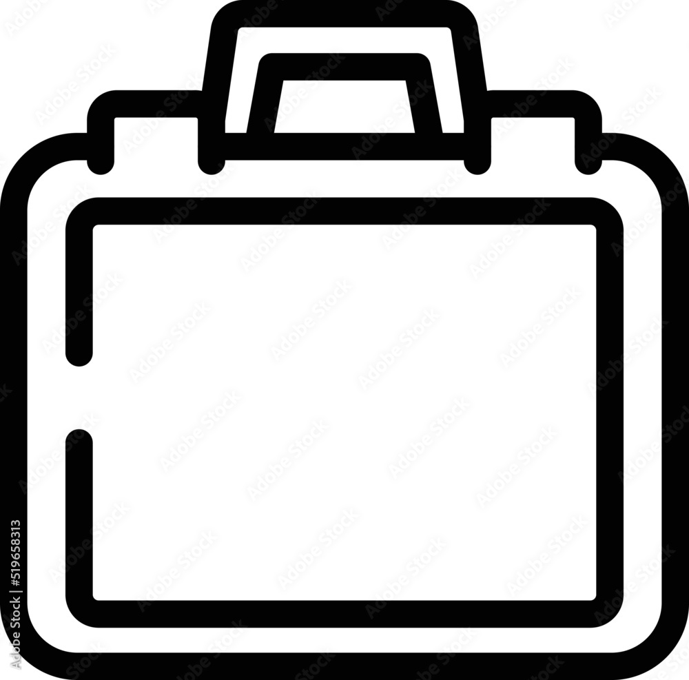 Carpentry case icon outline vector. Equipment kit. Repair hammer Carpentry case icon outline vector. Equipment kit. Repair hammer